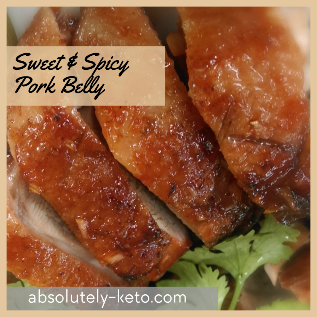Keto Sweet and Spicy Keto Pork Belly