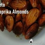Keto Smoked Paprika Almonds in a white bowl