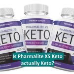 Pharmalite XS Keto tubs with the words 'Is Pharmalite XS Keto actually Keto Friendly?'